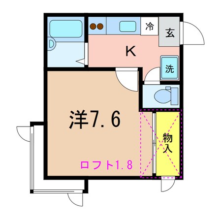 ハイツマロニエの物件間取画像